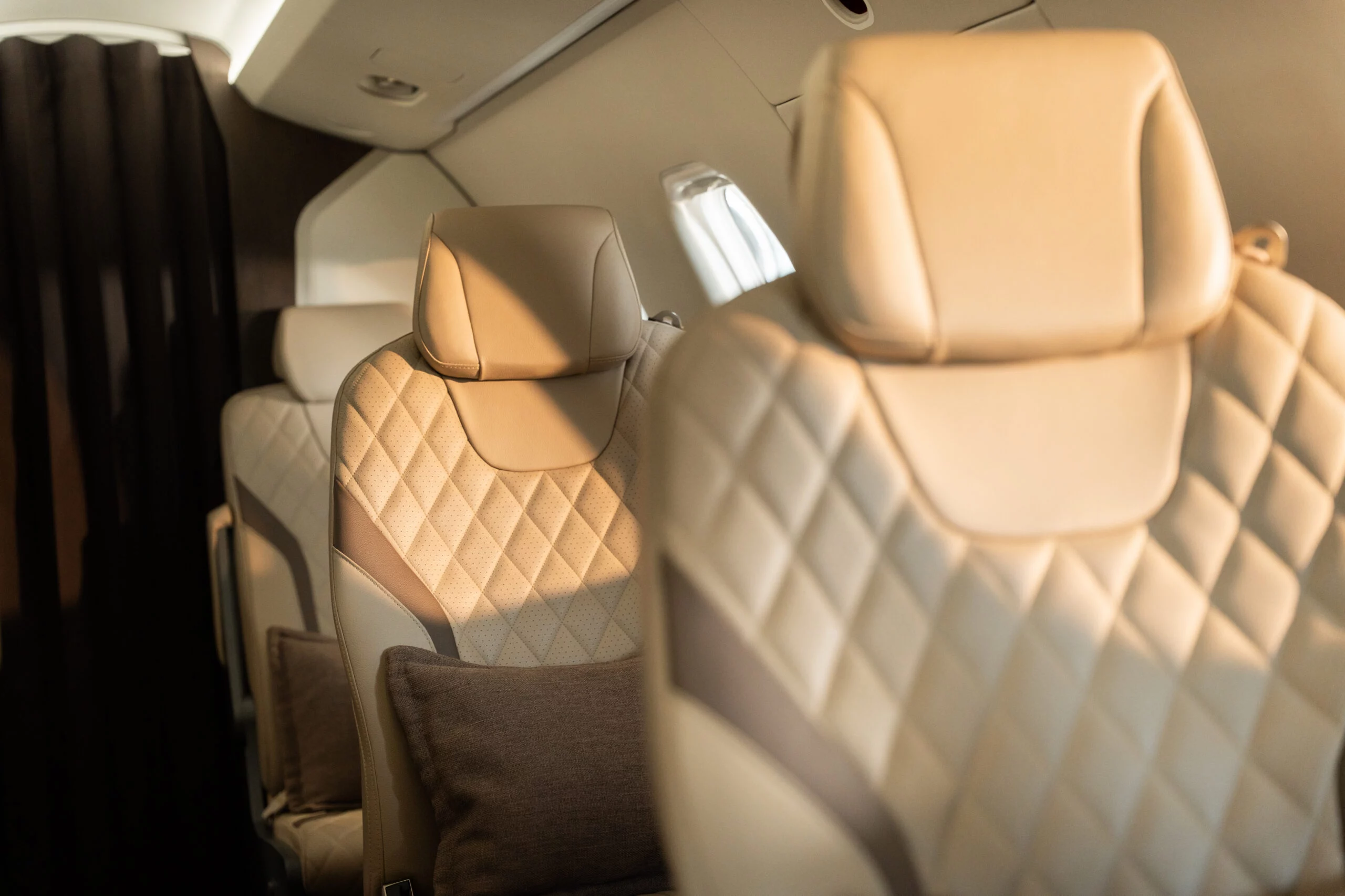 Flyinggroup Pilatus PC24 interior in Antwerp