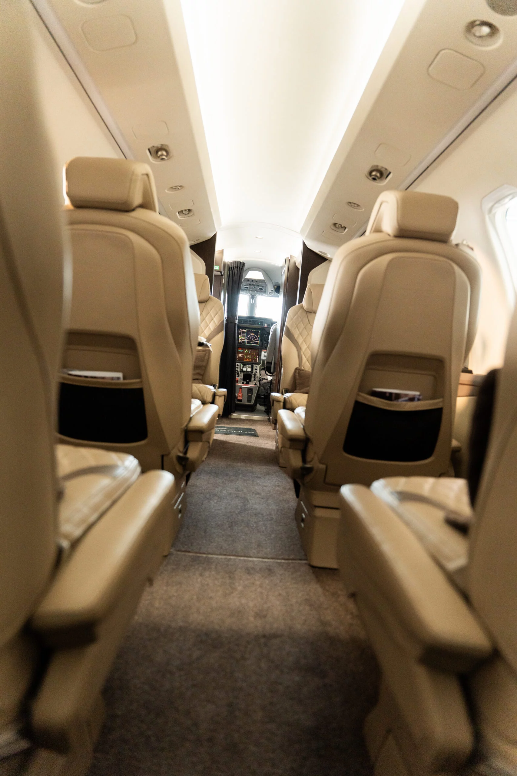 Flyinggroup Pilatus PC24 interior in Antwerp